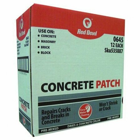 RED DEVIL 645 5.5 OZ. GRAY CONCRETE PATCH 0645